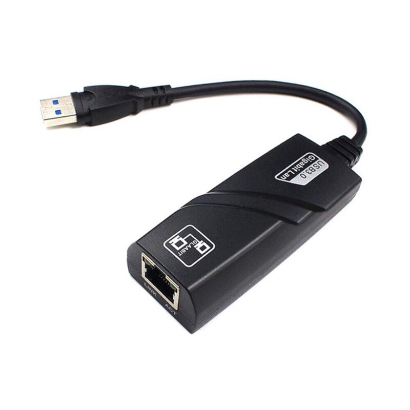 USB To Lan - Cáp Chuyển Đổi USB 3.0 Sang Lan 10-100-1000 Mbps Gigabit .Dây chuyển đổi USB 3.0 sang cổng mạng lan RJ45