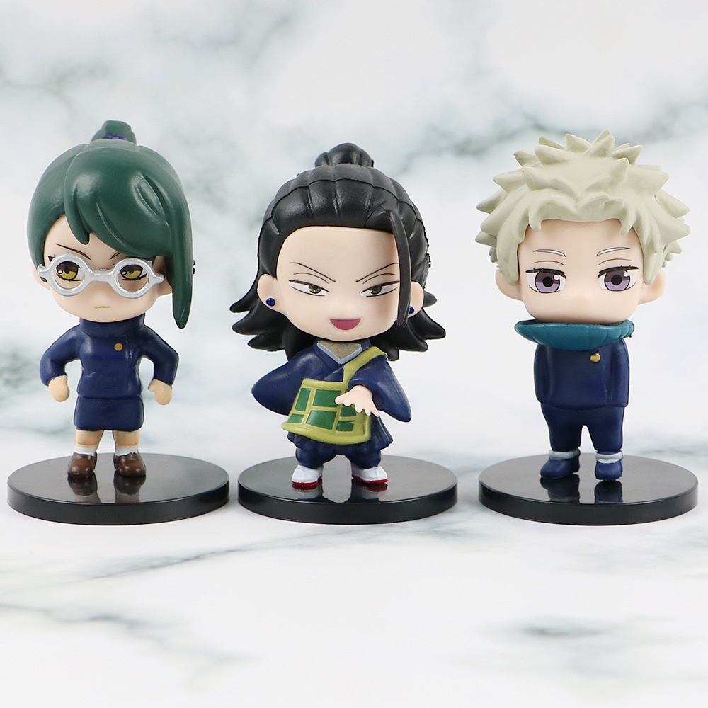 Set 6 Mô Hình Mô Phỏng Nhân Vật Phim Hoạt Hình Jujutsu Kaisen Gojo Inumaki