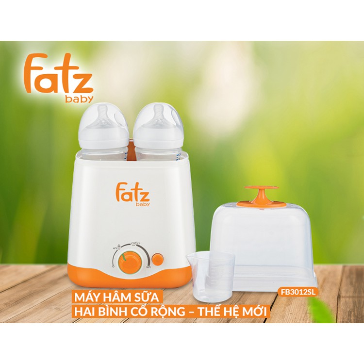 Máy Hâm Sữa Hai Bình Cổ Rộng Thế Hệ Mới Fatz Baby FB3012SL