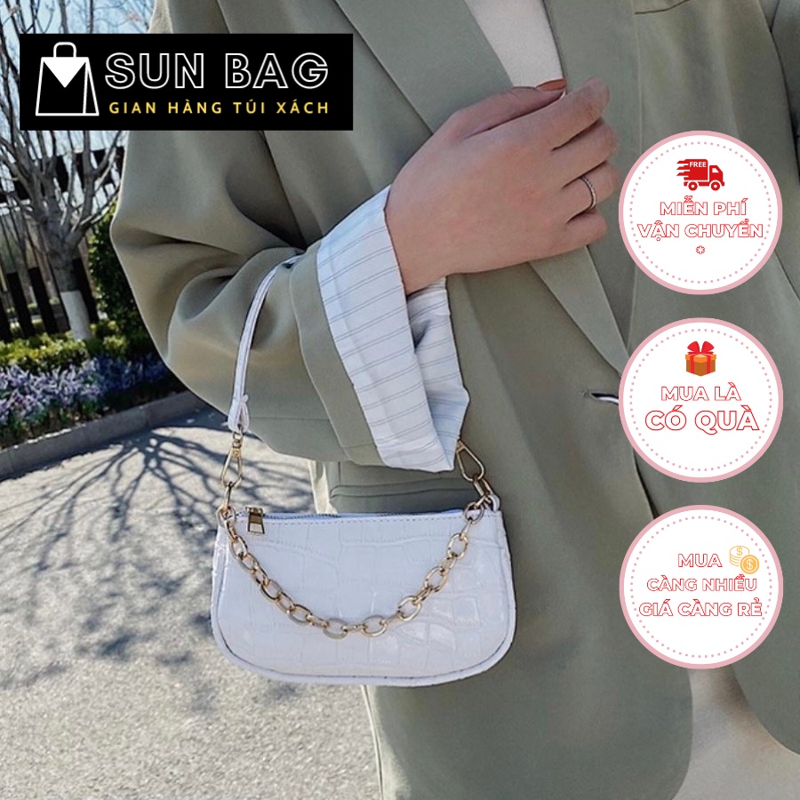 Túi xách nữ đeo chéo, đeo vai, túi cnk đi chơi, đi học, da đẹp, thời trang cao cấp size 22cm SB124