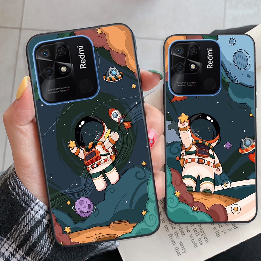 Ốp lưng Xiaomi Redmi 9C / Redmi 10c vũ trụ phi hành gia cực hot siêu cute-rẻ-bền