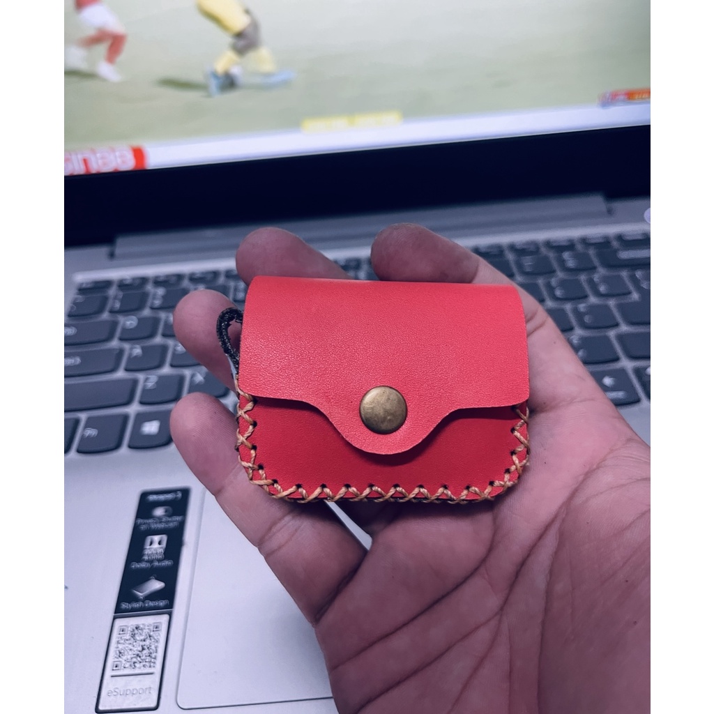 Bao da case tai nghe Airpod 1, 2, i11, i12, 3, Pro ,CASE AIRPOD DA BÒ THẬT MAY THỦ CÔNG, CASE AIRPOD, TẶNG MÓC KHOÁ