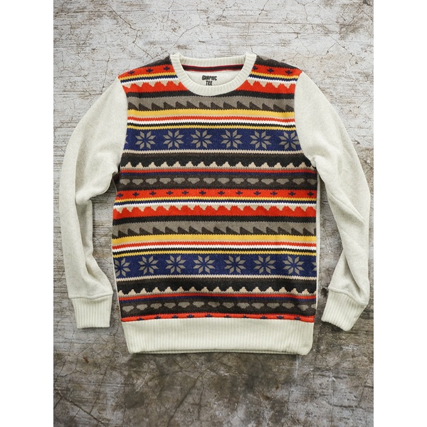 ÁO NỈ SPAO AZTEC SWEATER - SIZE S