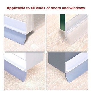 Self-adhesive transparent silicone door seal strip 2.5 x 100cm good windproof and waterproof