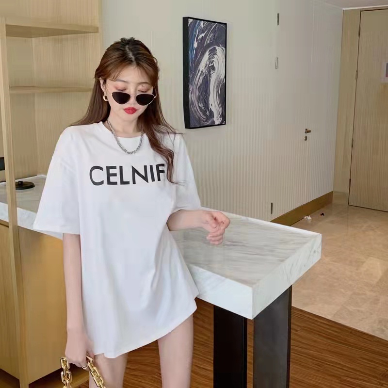 Áo Thun Trắng Tay Ngắn Dáng Rộng Phong Cách Hàn Quốc Thời Trang Mùa Hè Cho Nữ