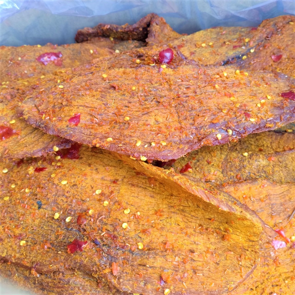 [Tặng 50g mực xé sợi Bình Định] Gói 500g Khô Bò Miếng Vị Cà Ry Loại Ngon Cay (NCFOOD)