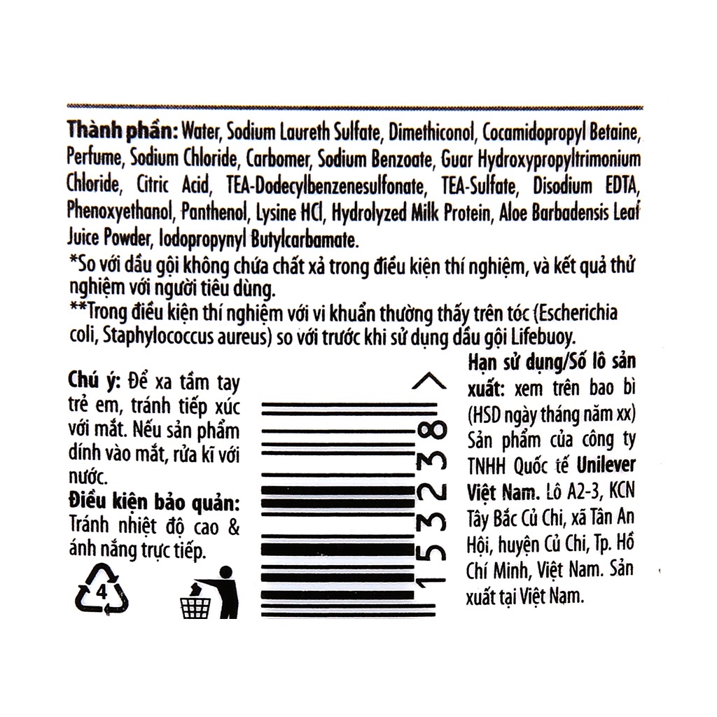 Dầu gội Lifebuoy mềm mượt kháng khuẩn 640g