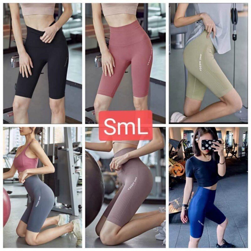 Quần ngố tập gym, yoga Ami cao cấp siêu co dãn