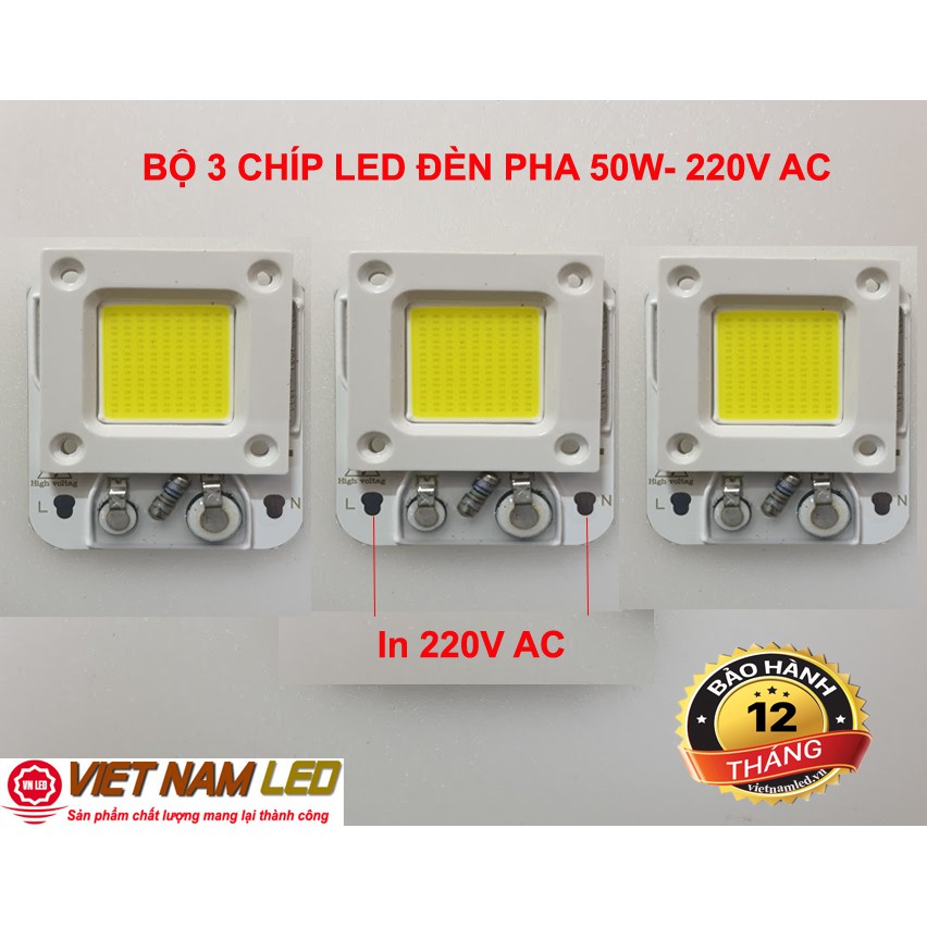CHÍP LED ĐÈN PHA 30W và 50W - 220V AC - Tặng kèm keo tản nhiệt