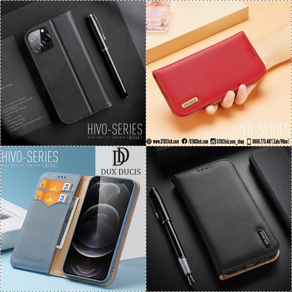 BAO DA IPHONE 13 PRO MAX - 13 PRO - 13 DUX DUCIS HIVO CHÍNH HÃNG