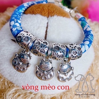 vòng cổ thổ cẩm cho chó mèo