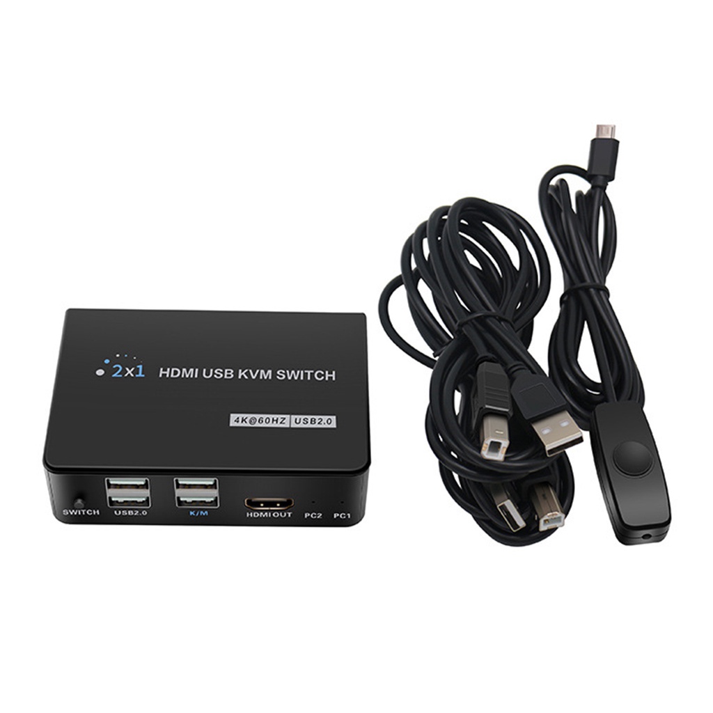 Bộ Công Tắc HDMI KVM KVM 1 Và Kết Nối Chuột 4K @ 60Hz USB 2.0