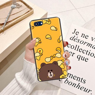 Ốp lưng Oppo A3S Viền dẻo TPU hình Gấu Nâu Cute
