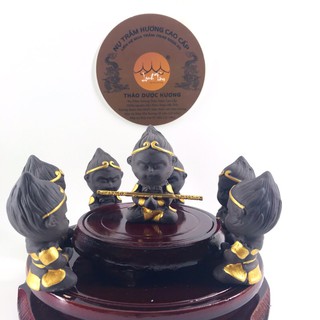 Tượng gốm mini tôn ngộ không gốm sứ mini trang trí tiểu cảnh hồ cá phụ kiện bể cá