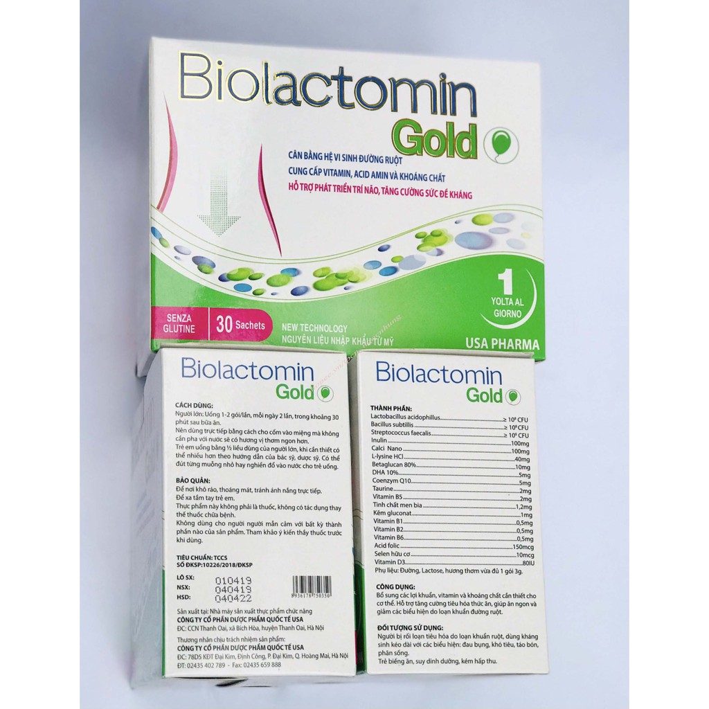 Cốm ăn ngon Biolactomin gold bổ sung lợi khuẩn,giúp bé ăn ngon, giúp e hấp thu tốt, tăng cường sức đề kháng (30 gói/hộp)