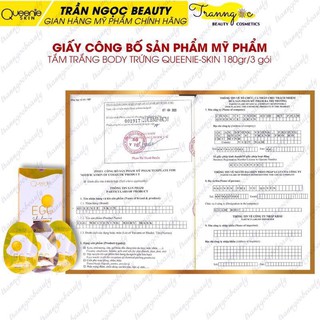 Tắm trắng trứng gà Queenie (Hộp 3 gói)