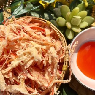 Khô mực hấp nuoc dừa