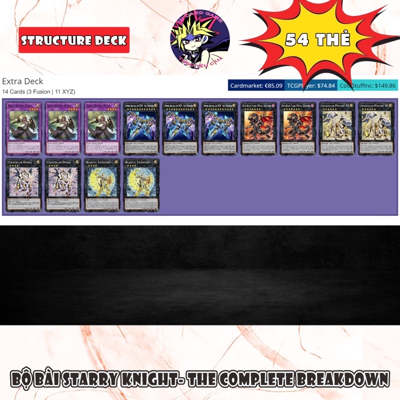 Bộ Bài Starry Knight 54 Thẻ.