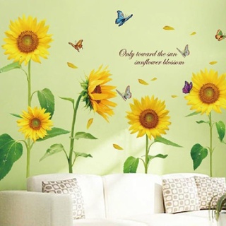 Decal dán tường hoa hướng dương - flowerdecalXL8011 Zooyoo