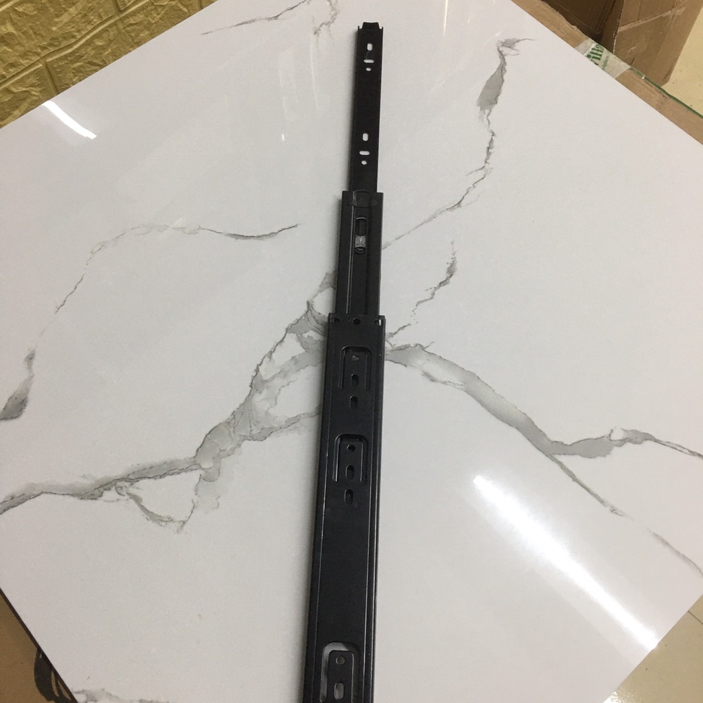 Ray trượt FUKI loại 3 tầng- bản 42mm- dài 25-50cm, ray bi ngăn kéo,kệ,tủ bếp,…