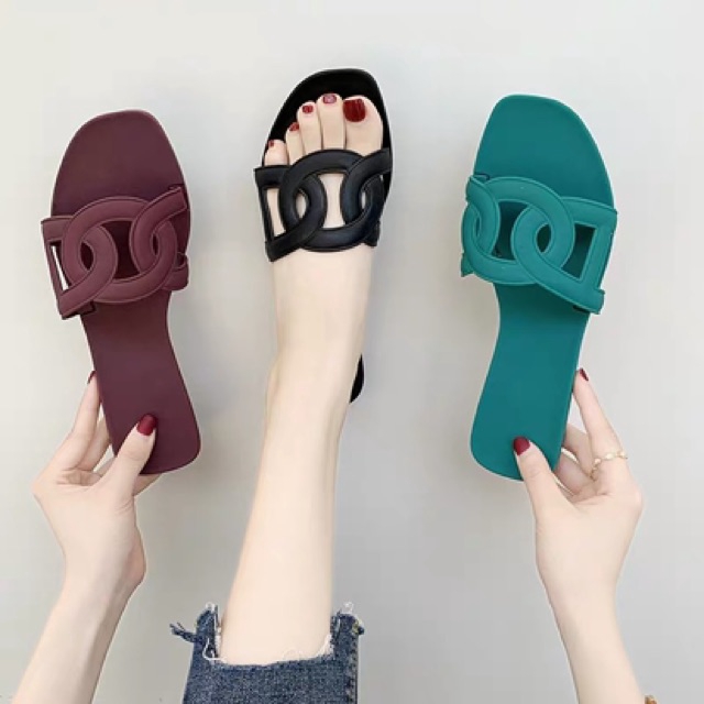 Dép nữ dép thời trang gót bệt
