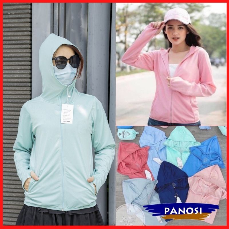Áo chống nắng nữ thông hơi thoáng mát chất vải kim cương chống nắng, cống tia UV - A142 - PANOSI