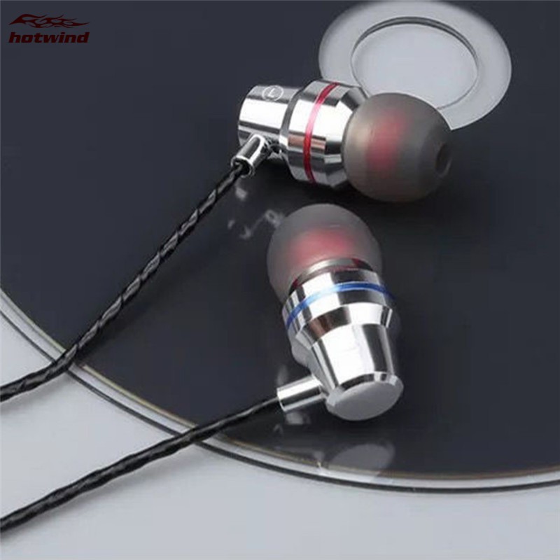 Metal Earphone In Ear Wired Earphone 3.5mm Heavy Bass Sound Music Sport Earphone iPhone Huawei