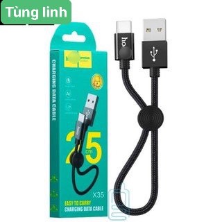 CÁP SẠC NHANH HOCO 25cm DÂY DÙ SIÊU BỀN CHO IP,,MICRO USB,TYPE C