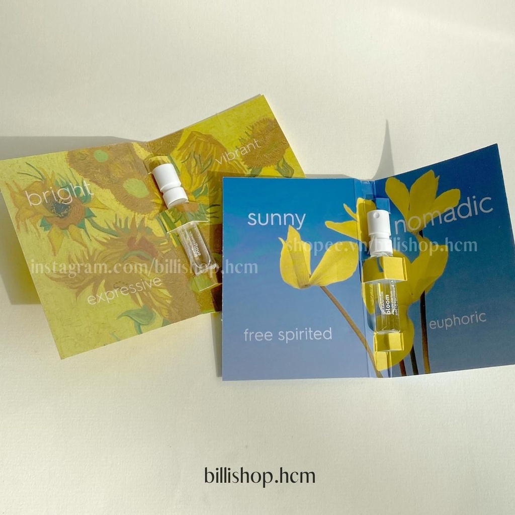 Vial/sample nước hoa nữ Floral Street Wonderland Peony/ Sunflower pop/ Arizona bloom  1,5ml