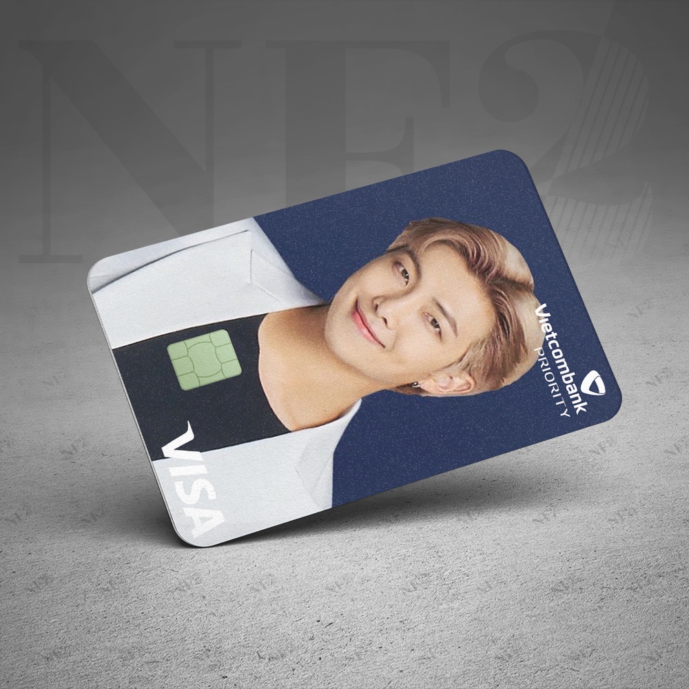 BTS x PLD - Decal Sticker Thẻ ATM  Miếng Dán Trang Trí NF2 Cards