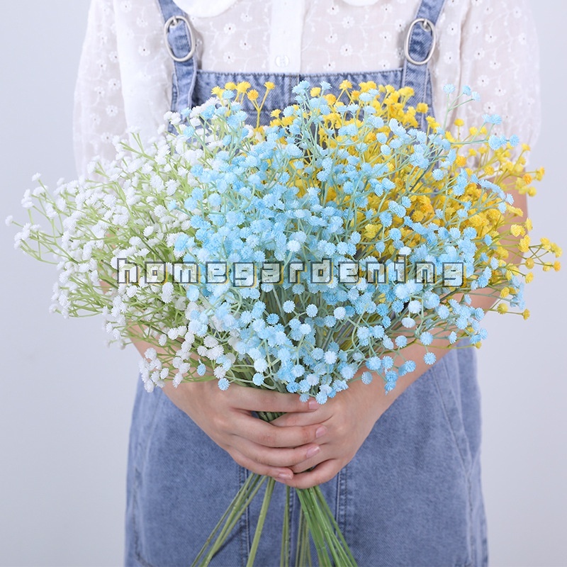 Bó hoa cúc baby giả bằng nhựa dùng trang trí tiệc cưới