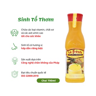 Sinh tố Lafresh Thơm (Pineapple Smoothies) 650ml