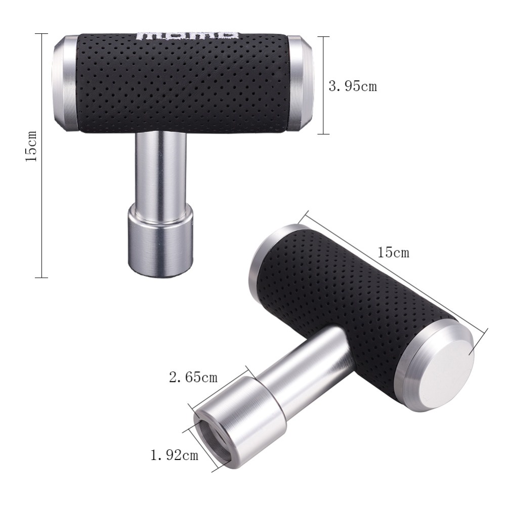 Momo Núm Gạt Cần Số Bằng Da Hình Chữ T Thông Dụng Cho Xe Hơi