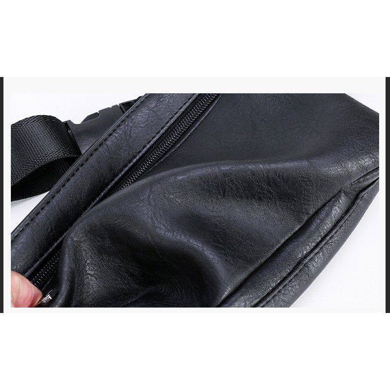 Đeo chéo đeo hong Da Nam Nữ kiểu trơn JIP đi du lịch KN45 Shalla