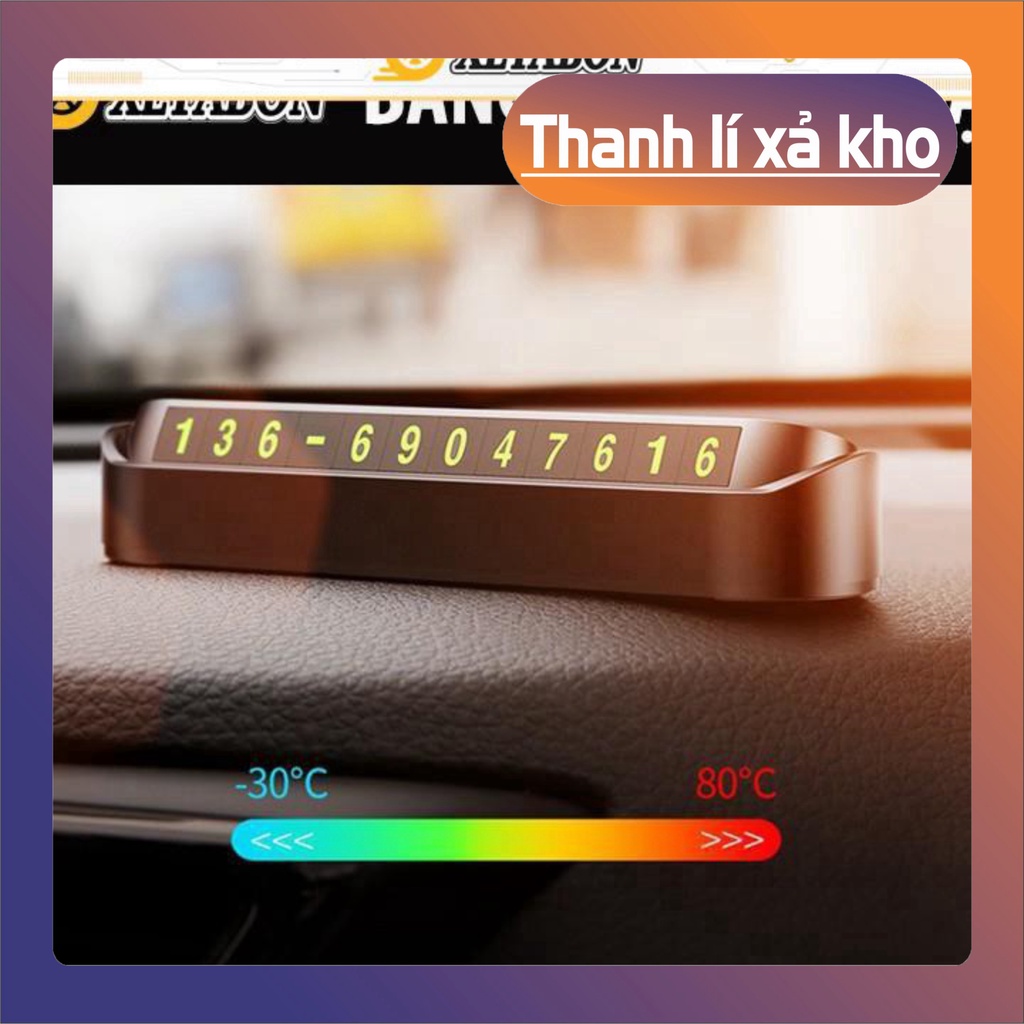 > Bảng số điện thoại đặt táp lô khi đỗ xe - Hiển thị thông tin cho người lạ liên hệ khi có việc