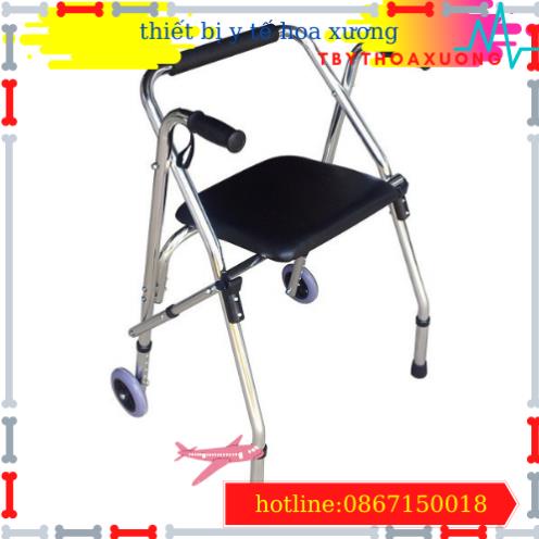 [HÀNG CHÍNH HÃNG] Khung Tập Đi Cho Người Già Có Ghế Ngồi Lucass W9