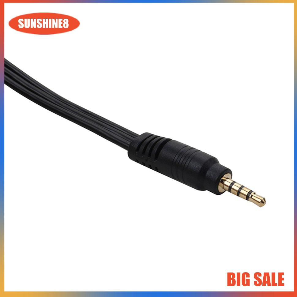 【SUN】3.5mm 1 To 3 Splitter Cable Male To 3 Female Jack Socket Splitter Audio Cable