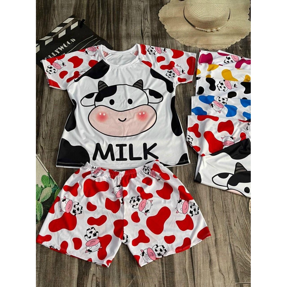set đồ con bò sữa đủ màu siêu cute