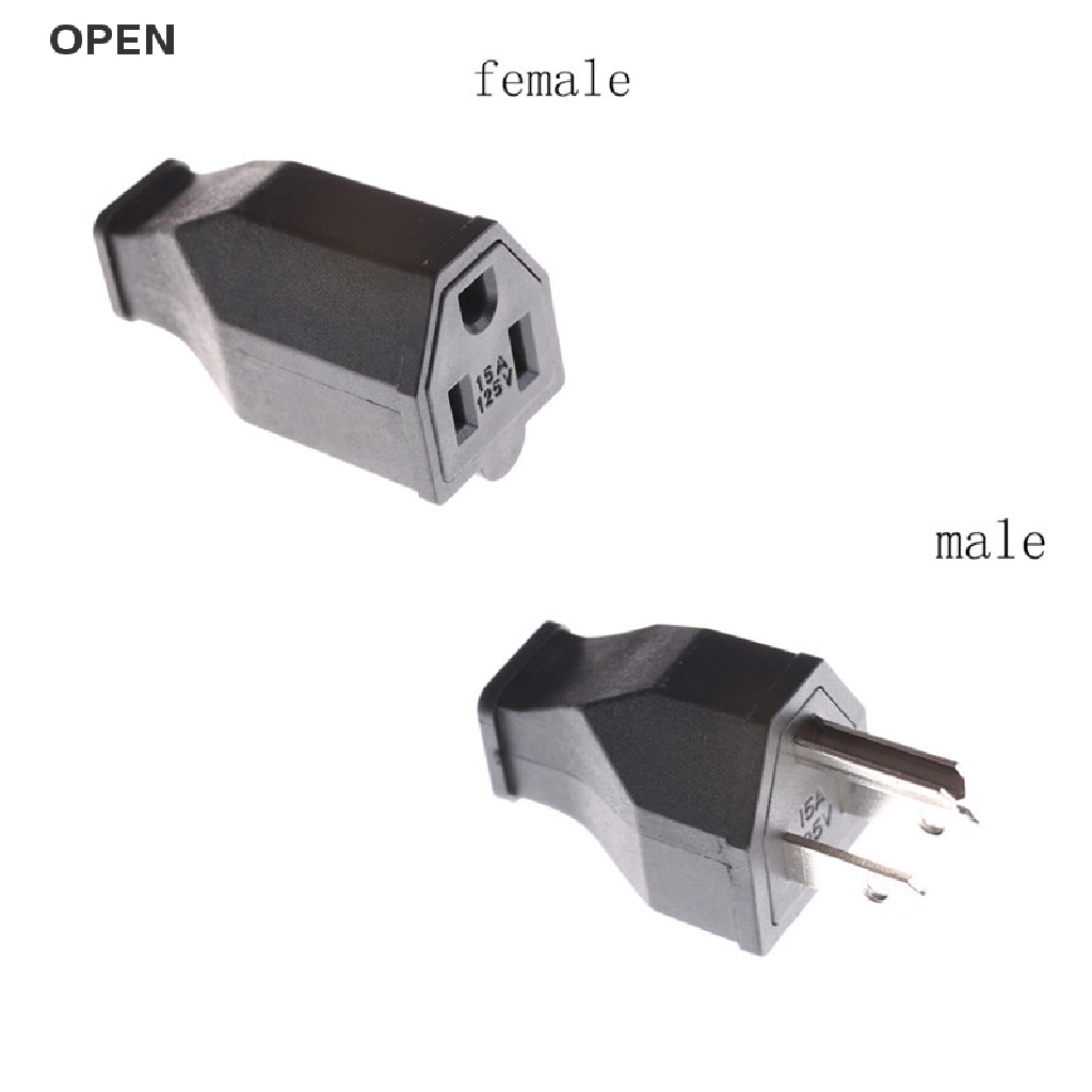 Dây Cắm Nguồn AC 125V 15A 3 Pin Hiệu Suất Cao 0 0 0 0 0