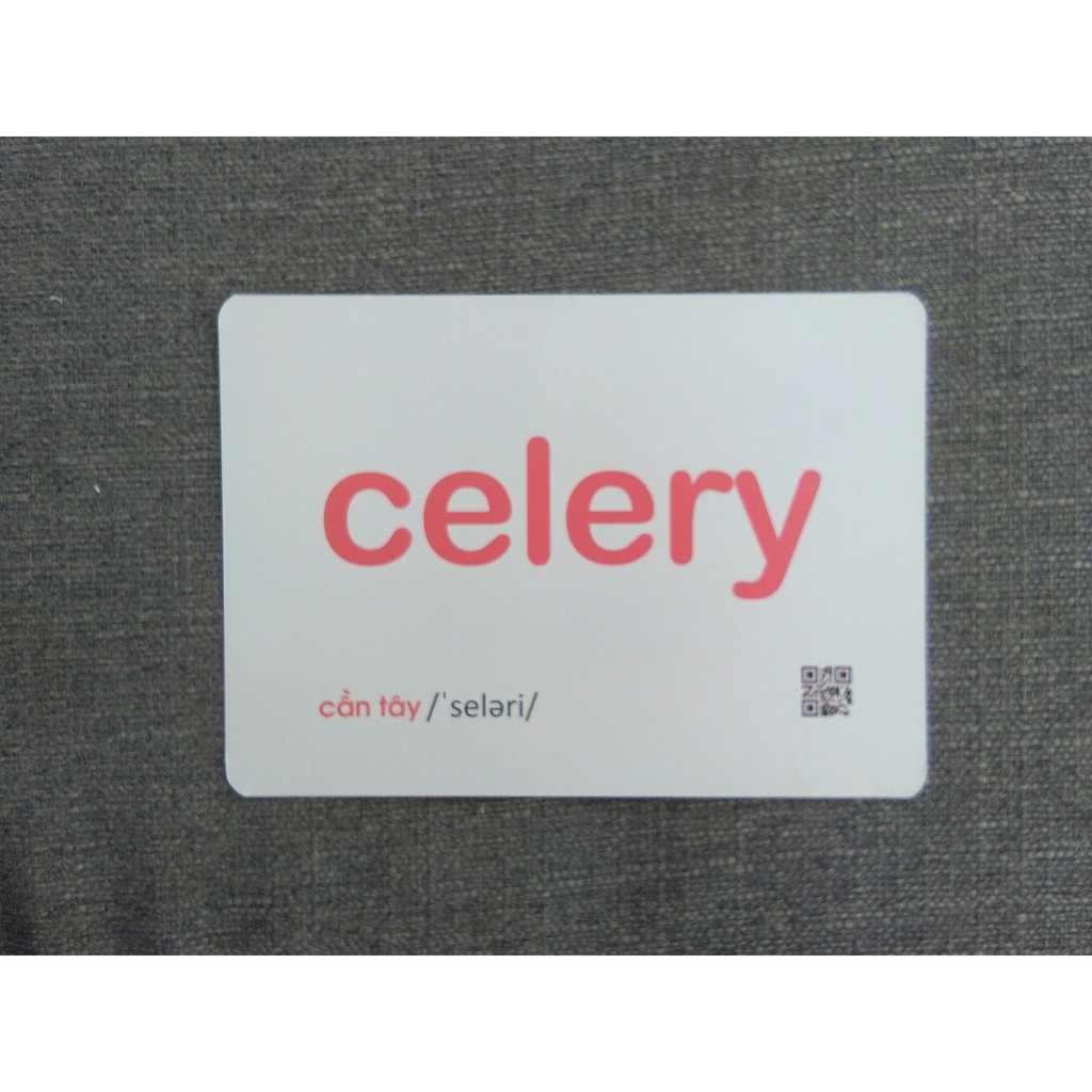 Flashcard Dạy Trẻ Theo Phương Pháp Glenn Doman - Rau Củ Quả