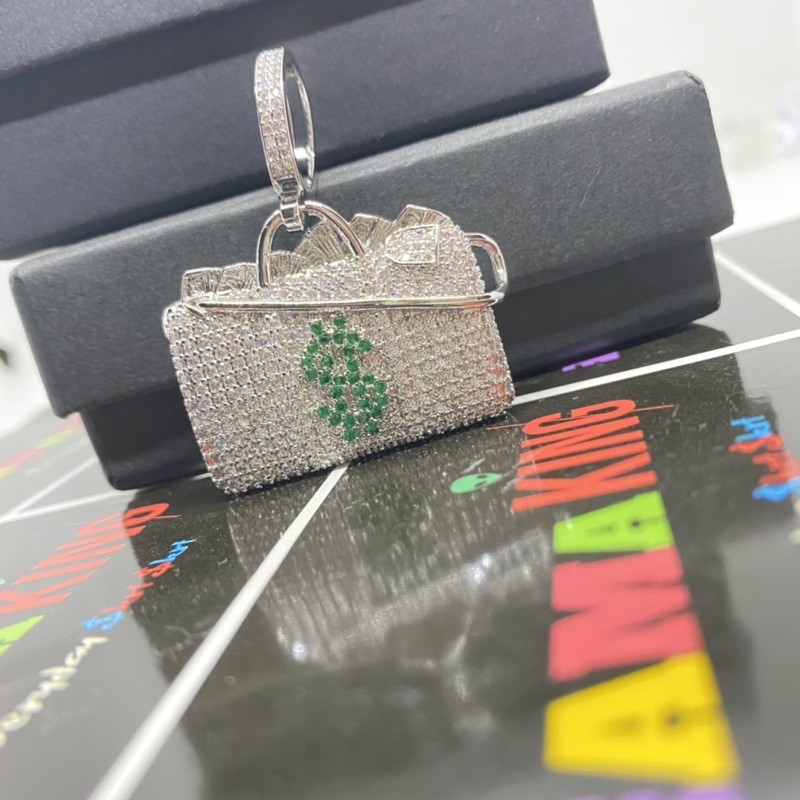 [TẶNG KÈM QUÀ-HÀNG CAO CẤP - TẶNG DÂY ĐEO] MẶT DÂY CHUYỀN NAM MONEY BAG by MAMA KING