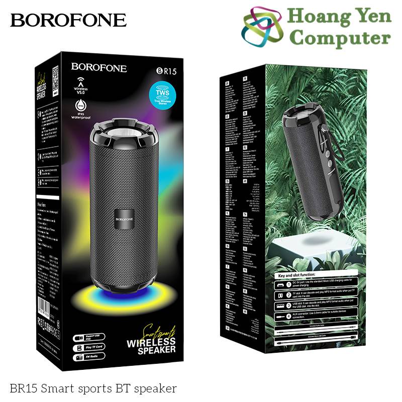 Loa Bluetooth Borofone BR15 Âm Thanh Lớn Rõ - BH 1 Năm (MÀU SẮC NGẪU NHIÊN) - Hoàng Yến Computer