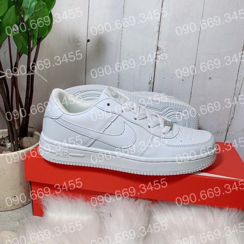 Giày sneaker trắng nam nữ af1_trắng- da đẹp hàng chuẩn - tặng hộp