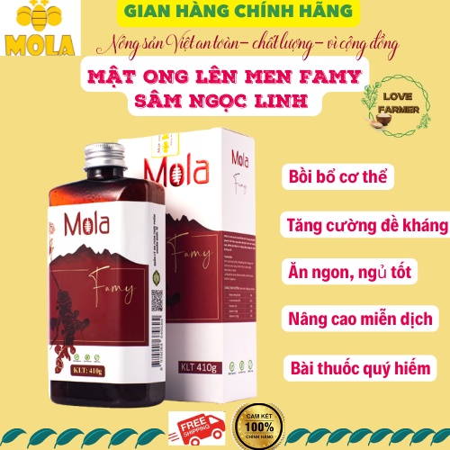 Mật Ong Lên Men MOLA FAMY - Mật ong lên men Hồng đẳng Sâm, Gừng Chanh Tỏi Sấy Lạnh - Bổi bổ sức khỏe, Nâng Cao miễn Dịch