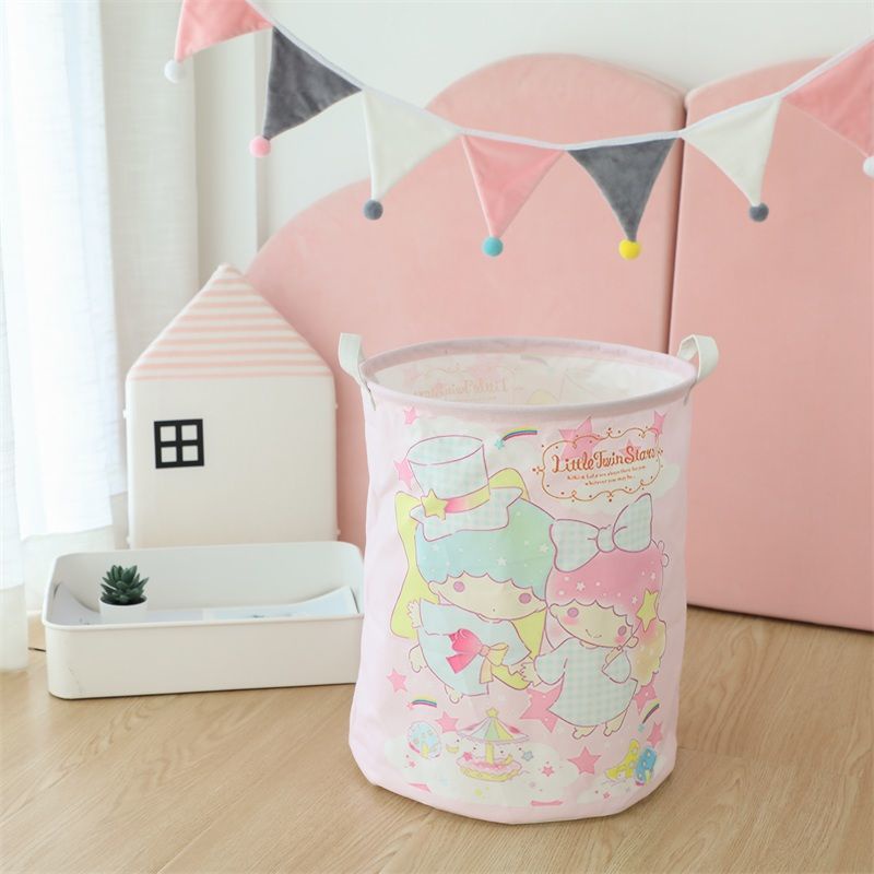 Giỏ Đựng Quần Áo Dơ Chống Thấm Nước Sức Chứa Lớn Họa Tiết Hoạt Hình Melody Kuromi