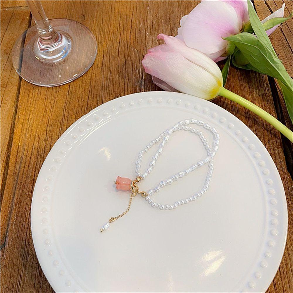 Vòng Đeo Tay Hai Lớp Họa Tiết Hoa Lãng Mạn Thời Trang Cho Nữ