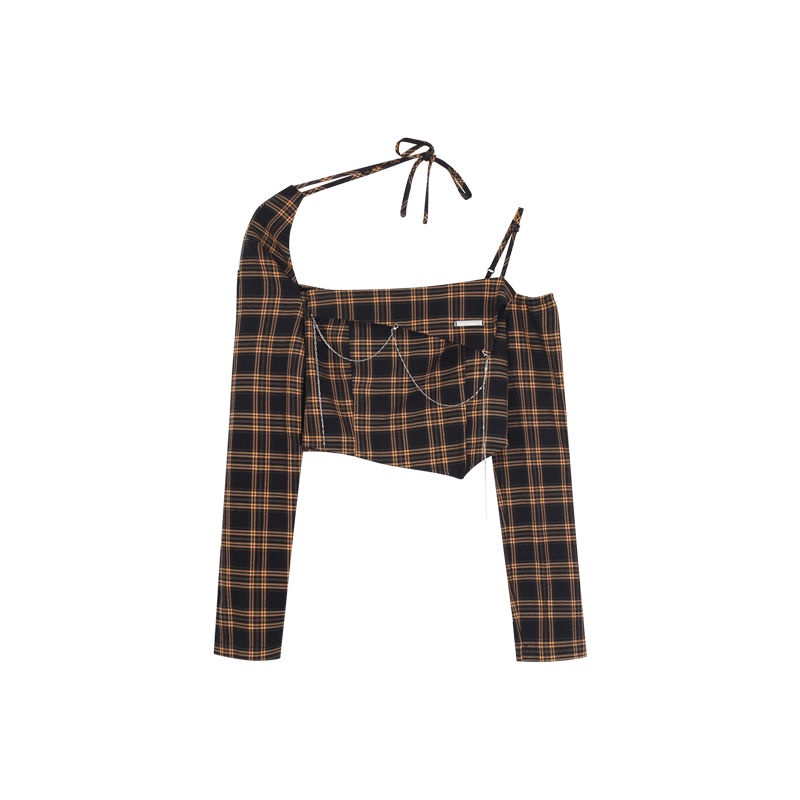 Áo Thun Ngắn Trễ Vai Màu Đen 1W Thời Trang 2022 Mới Cho Nữ