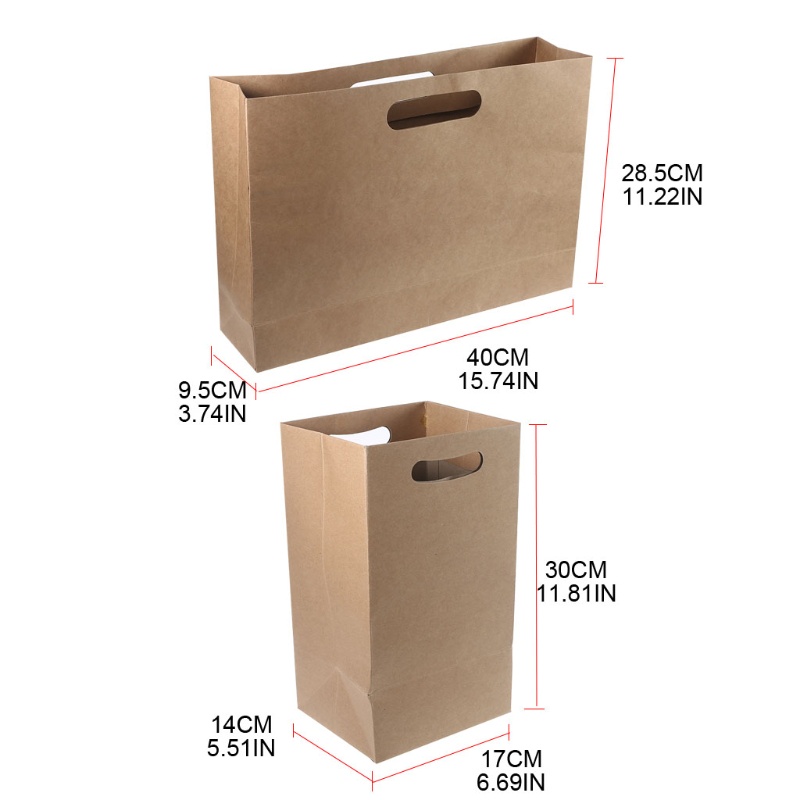 Túi Giấy Kraft Đa Năng Có Tay Cầm Cắt Chết DIY