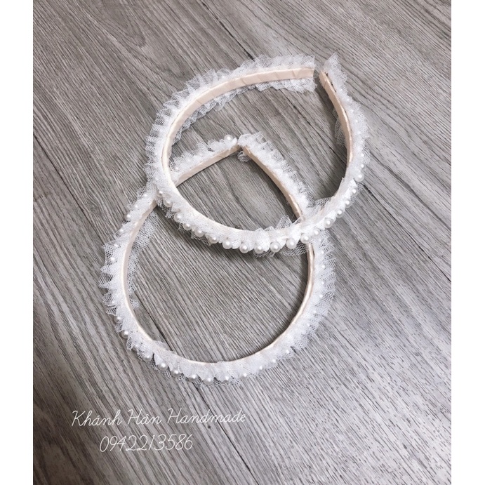 Cài tóc gắn ngọc dành cho bé gái ( ảnh thật KH handmade )