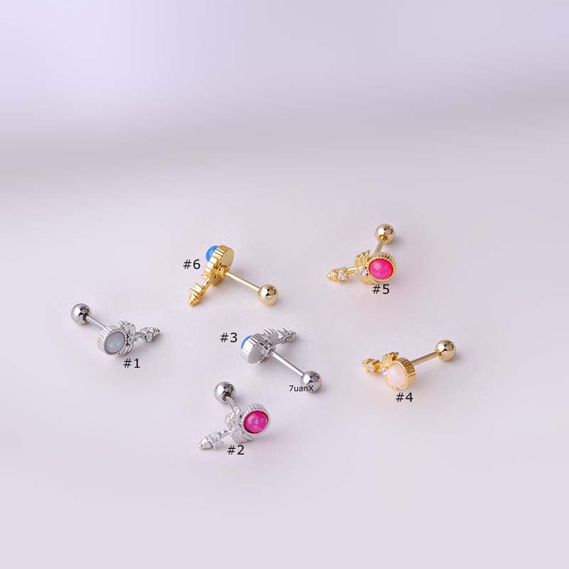 1 Khuyên Tai Hình Quả Tạ 20G
